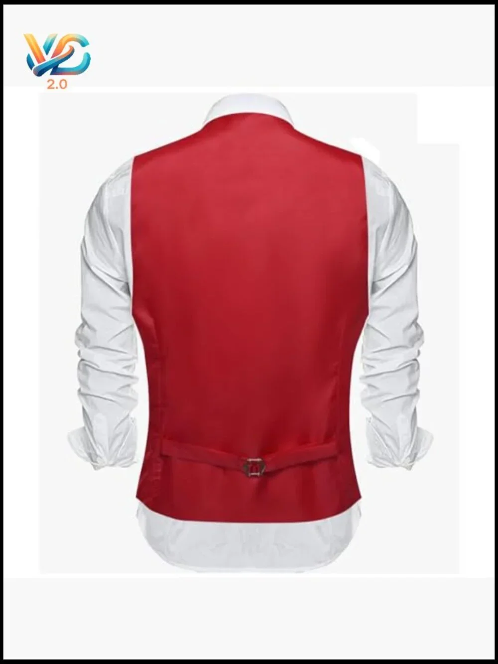 Men's Formal Satin Vest Set with Tie Bowtie Cufflinks 5PCS